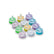 8-Pocket Autogrid Box – 12-Pack, Assorted, With Plastic Pin Lid