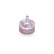 Metal Hybrid Grid Box – Pink, With Plastic Pin Lid