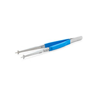 NanoSoft insulated Autogrid tweezer with blue insulating coating