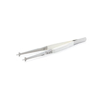 NanoSoft insulated Autogrid tweezer with white insulating coating