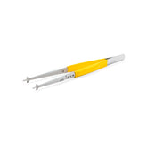 NanoSoft insulated Autogrid tweezer with yellow insulating coating