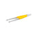 NanoSoft insulated Autogrid tweezer with yellow insulating coating